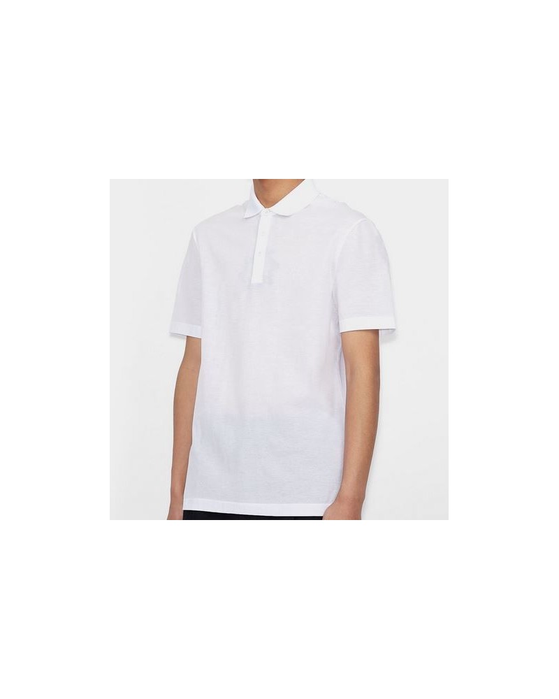 ARMANI AX POLO  80% COTTON, 20% POLYAMIDE.1100 WHITE