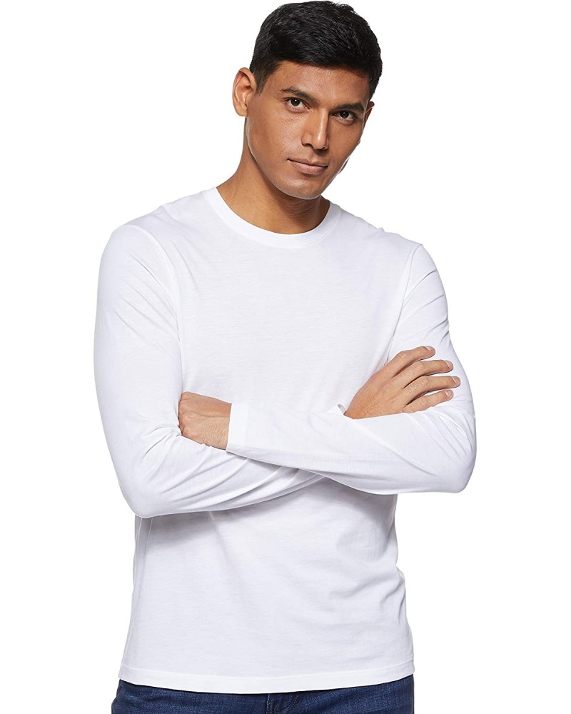ARMANI AX MAGLIA M/LUNGA 100% COTTON.1100 WHITE