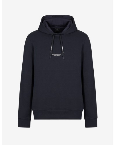 ARMANI AX FELPA C/CAPP  100% COTTON.1510 NAVY