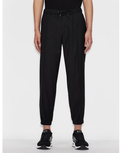 ARMANI AX PANTALONI PANTABITO 32%VISCOSE,65%POLYESTER,3%ELASTANE.2240 BLACK/BLACK LABEL
