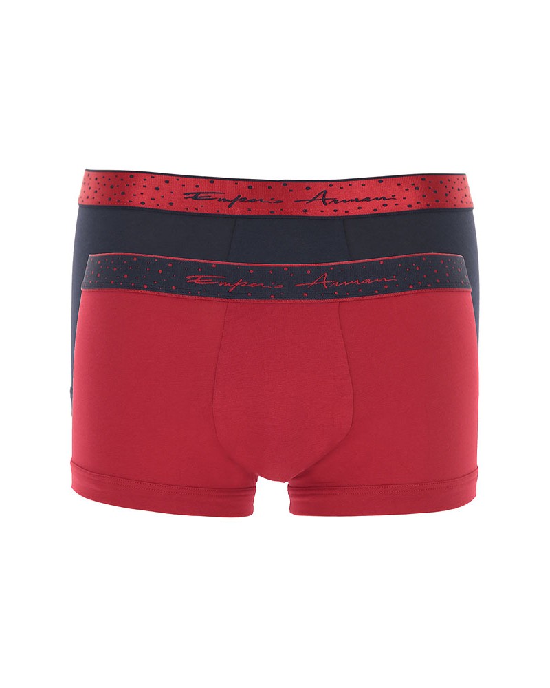 ARMANI EA7 INTIMO SET INTIMO 95% COTTON, 5% ELASTANE.50235 MARINE/CILIEGIA