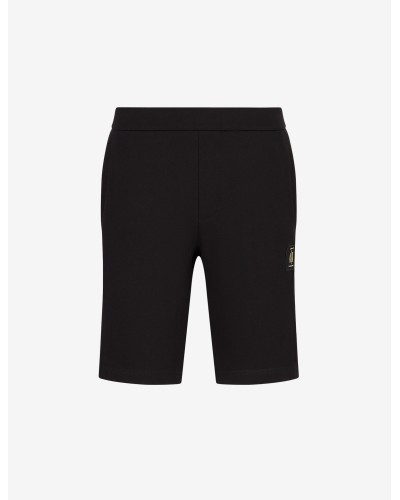 ARMANI AX BERMUDA TUTA 100%COTTON.1200 BLACK