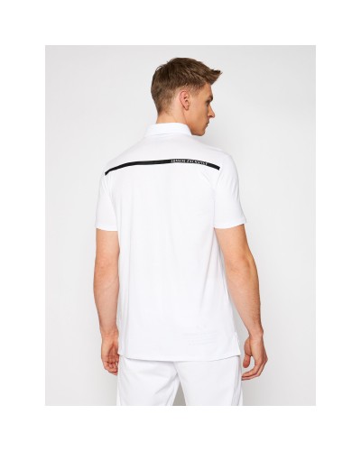 ARMANI AX POLO 5% ELASTANE, 95% COTTON.1100 WHITE
