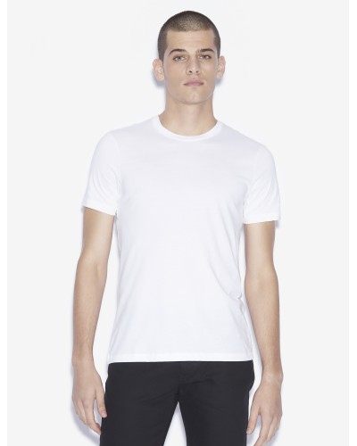 ARMANI AX T-SHIRT M/CORTA  100% COTTON.1100 WHITE