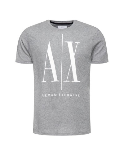 ARMANI AX T-SHIRT M/CORTA  100% COTTON.3930 BC09 GREY