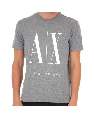 ARMANI AX T-SHIRT M/CORTA  100% COTTON.3930 BC09 GREY