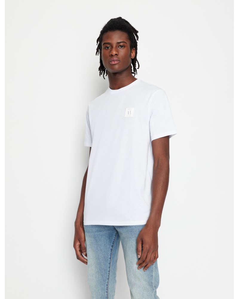 ARMANI AX T-SHIRT M/CORTA 100%COTTON.1100 WHITE