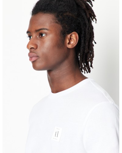 ARMANI AX T-SHIRT M/CORTA 100%COTTON.1100 WHITE