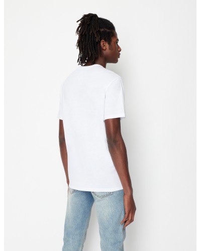 ARMANI AX T-SHIRT M/CORTA 100%COTTON.1100 WHITE