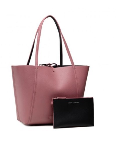 ARMANI AX ACCESSORI BAG 100% POLYURETHANE.05371 ROSE/BLACK