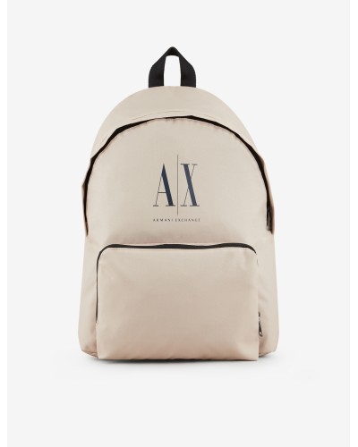 ARMANI AX ZAINO SCHOOL 100%POLYESTER.08251 WHITE PEPPER
