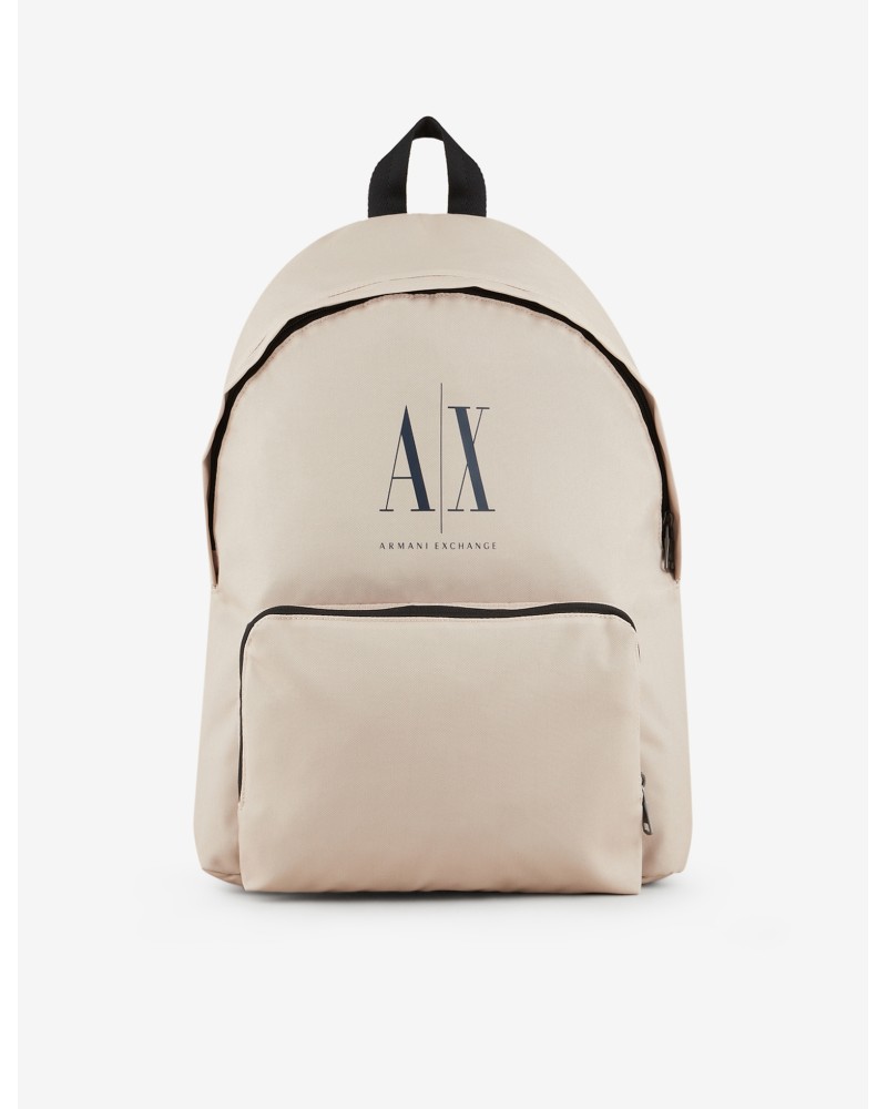 ARMANI AX ZAINO SCHOOL 100%POLYESTER.08251 WHITE PEPPER