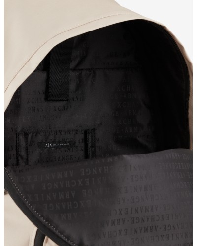ARMANI AX ZAINO SCHOOL 100%POLYESTER.08251 WHITE PEPPER
