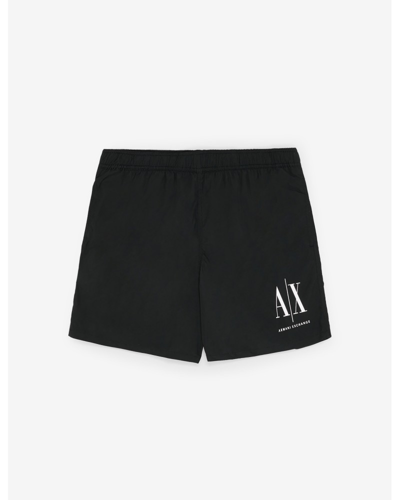 ARMANI AX INTIMO MARE BOXER  100% POLYESTER.00020 NERO