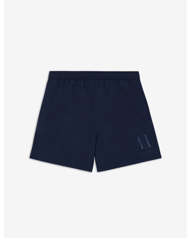 ARMANI AX INTIMO MARE BOXER  100% POLYESTER.10539 MEDIEVAL BLUE