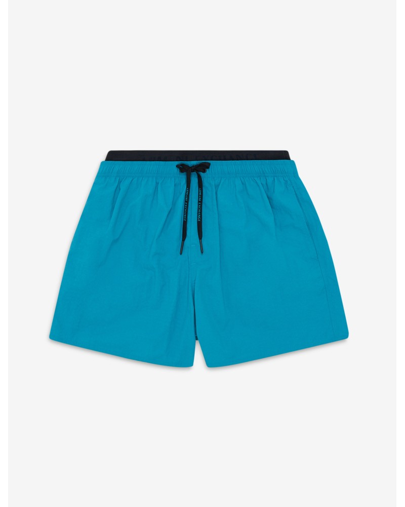 ARMANI AX INTIMO MARE BOXER  100% POLYAMIDE.45736 MOSAIC BLUE