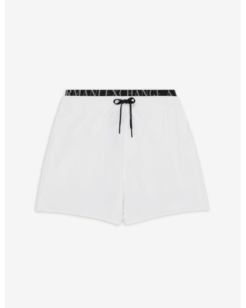 ARMANI AX INTIMO MARE BOXER 100%POLYAMIDE.00010 BIANCO