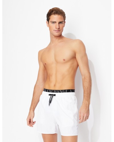 ARMANI AX INTIMO MARE BOXER 100%POLYAMIDE.00010 BIANCO